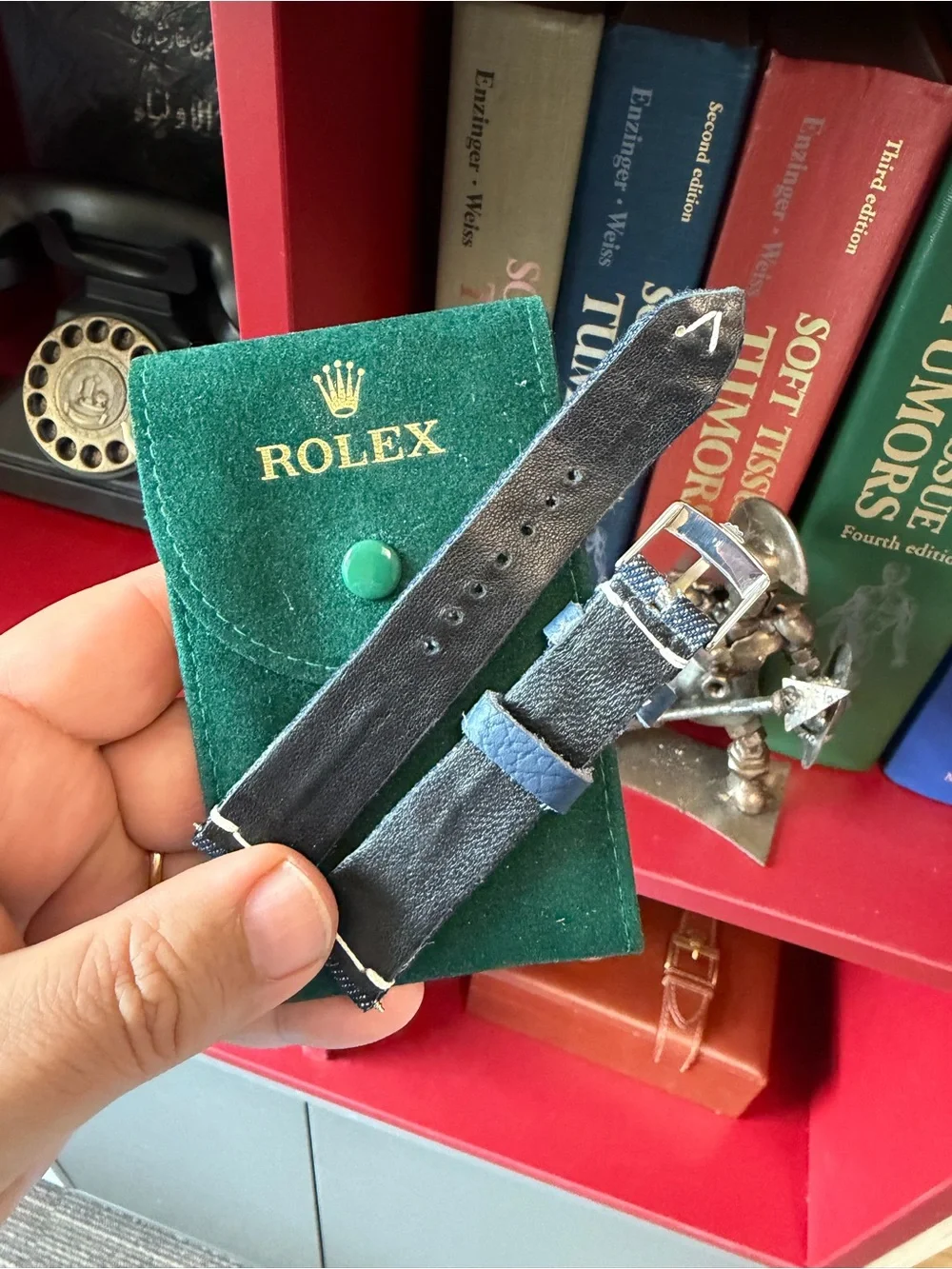 ✅ Rolex Denim Strap with Silver Rolex Buckle (Strap only - No watch) 👌